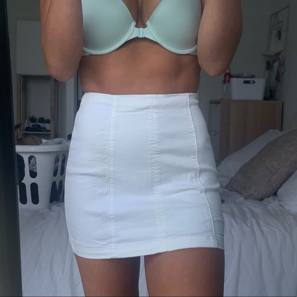 alter’d state white pencil skirt